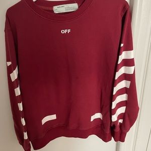 Small Red Off-White “SEEING THINGS” sweater